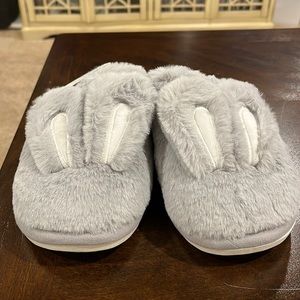 Grey Bunny Slippers